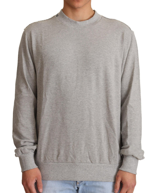 - Sophisticated Gray Crewneck Sweater