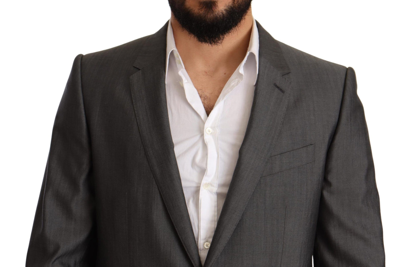 - Elegant Martini Slim-Fit Wool Silk Suit