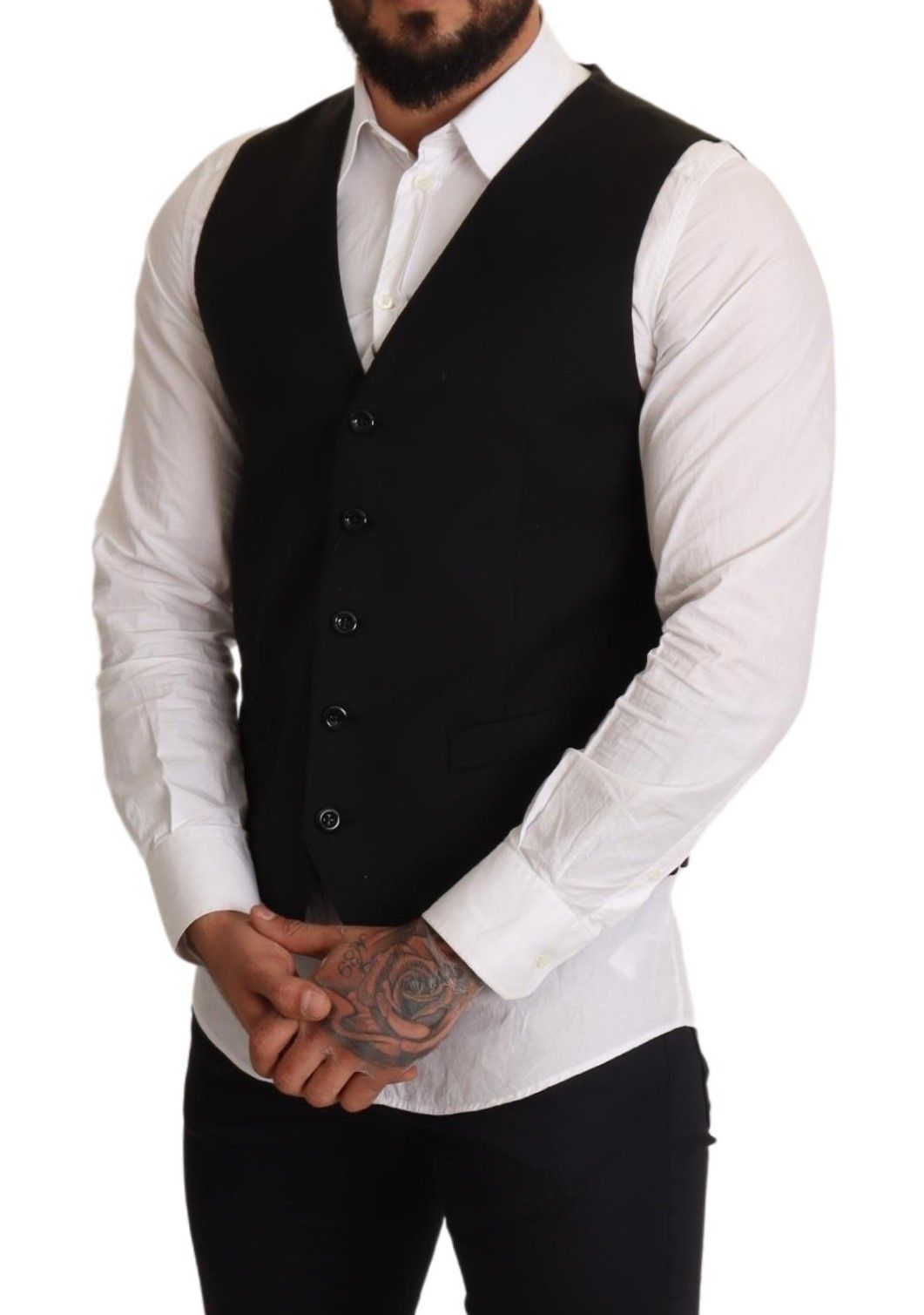 - Elegant Black Formal Dress Vest