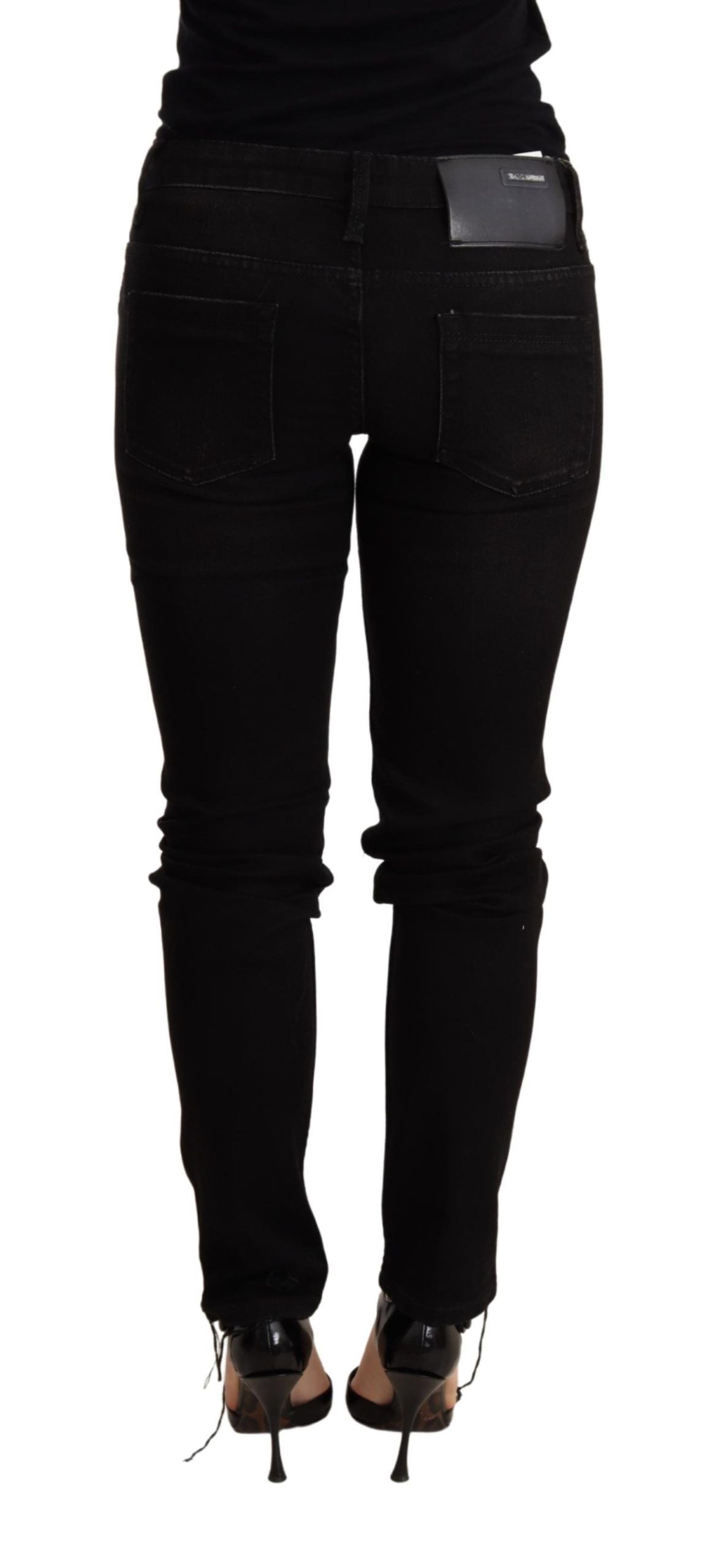 - Elegant Slim Fit Black Denim