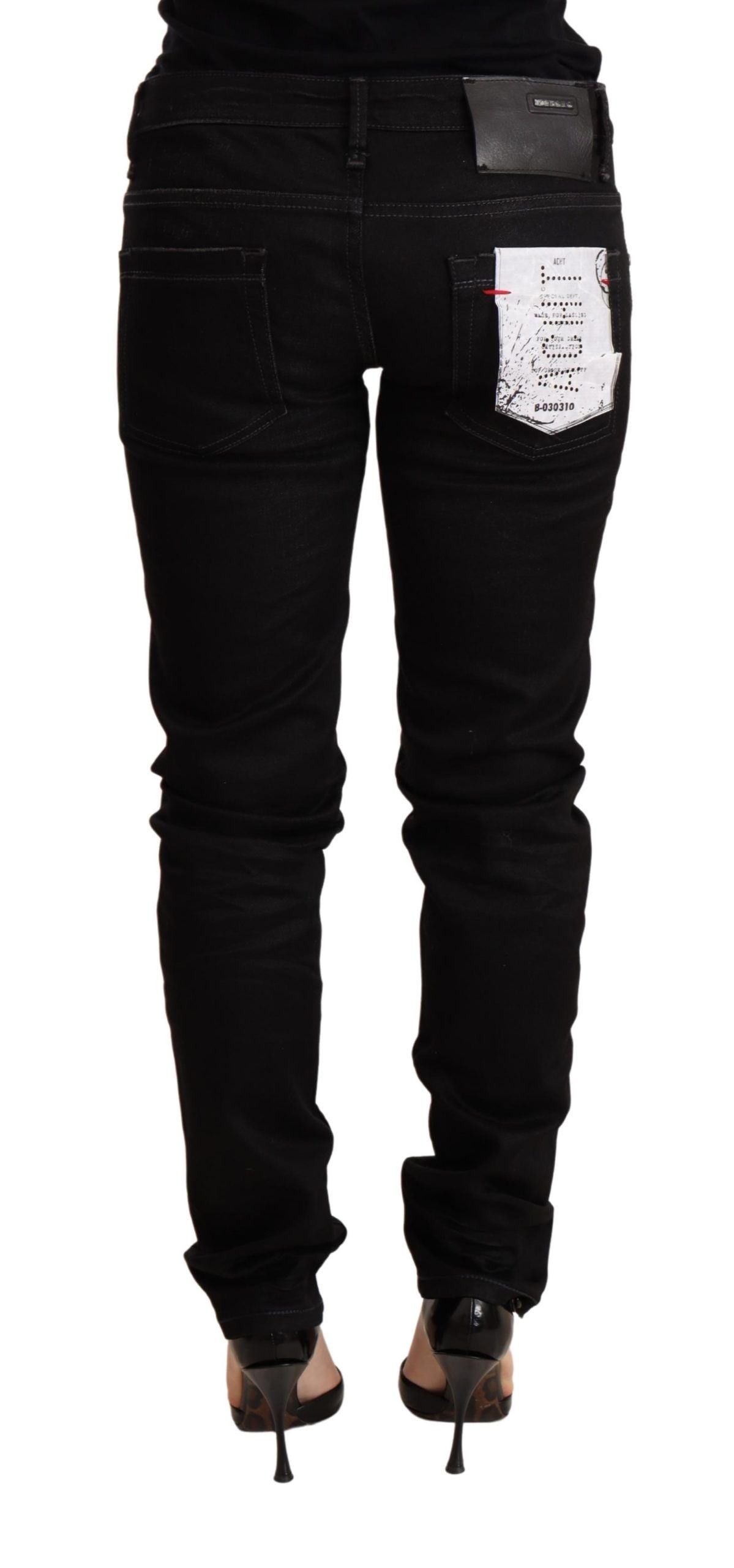 - Sleek Black Wash Skinny Jeans