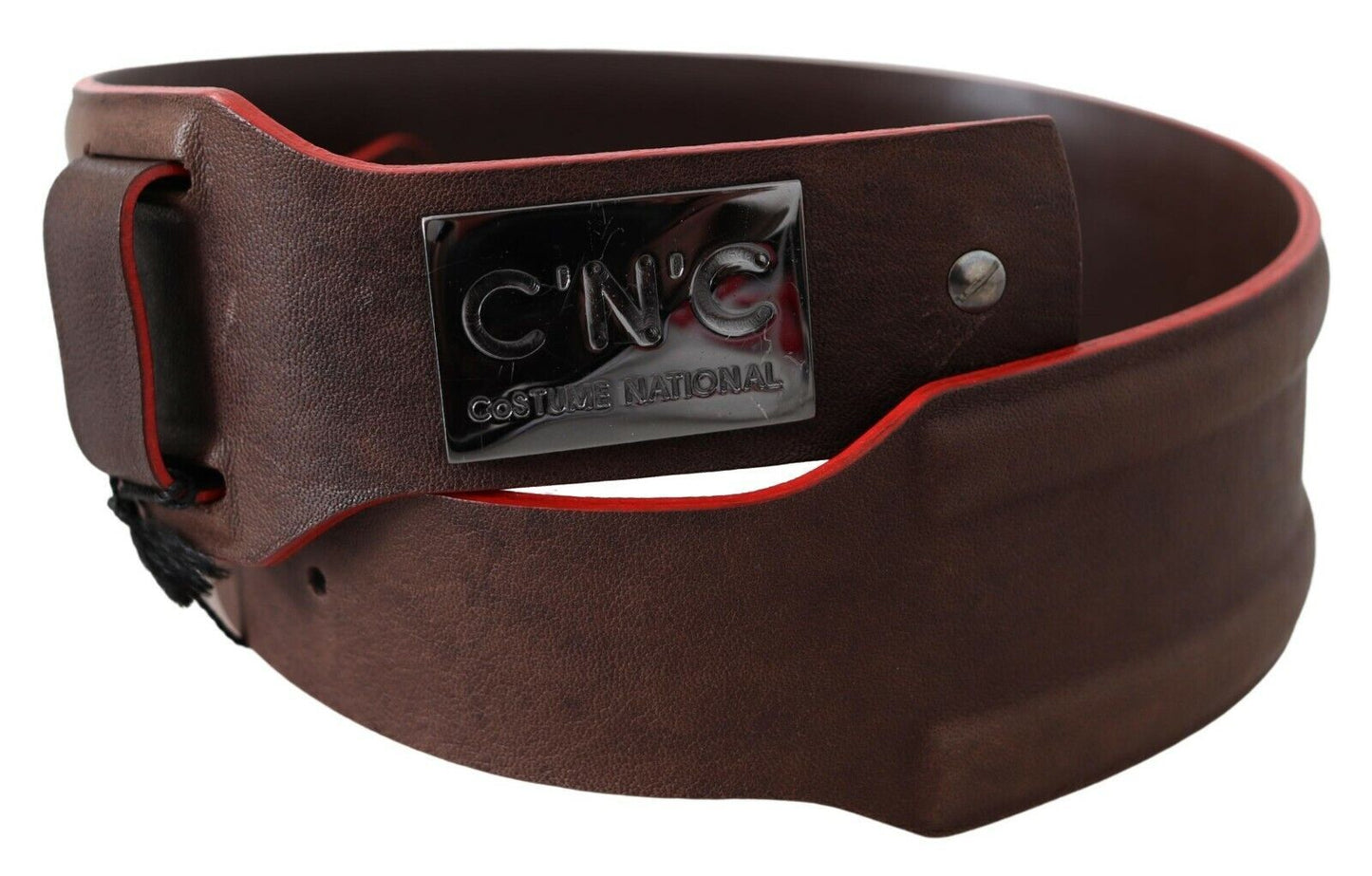 - Elegant Dark Brown Leather Fashion Belt
