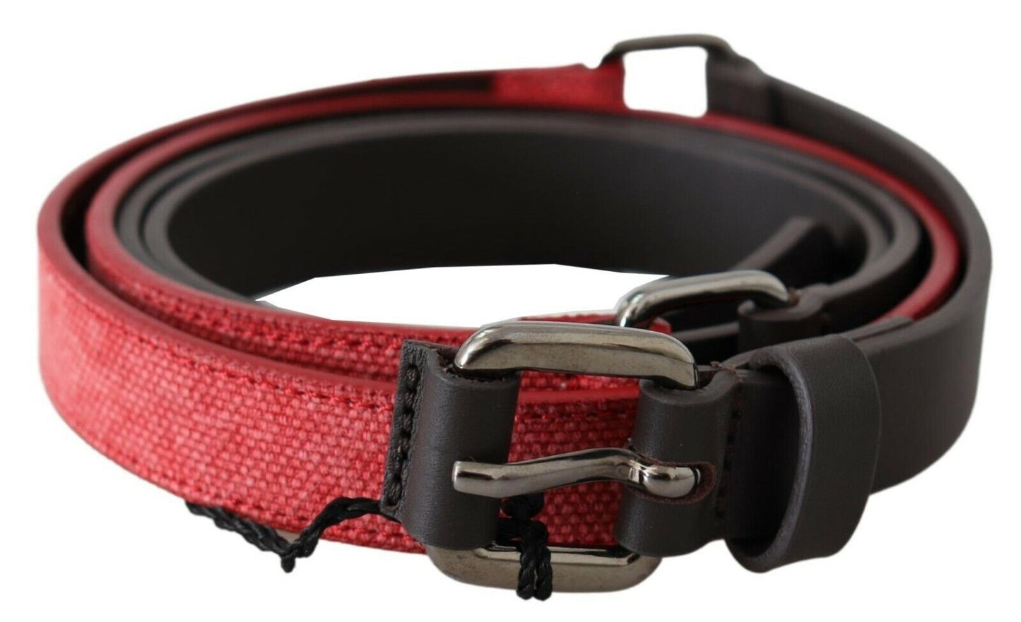 - Elegant Red Brown Leather Fashion Belt