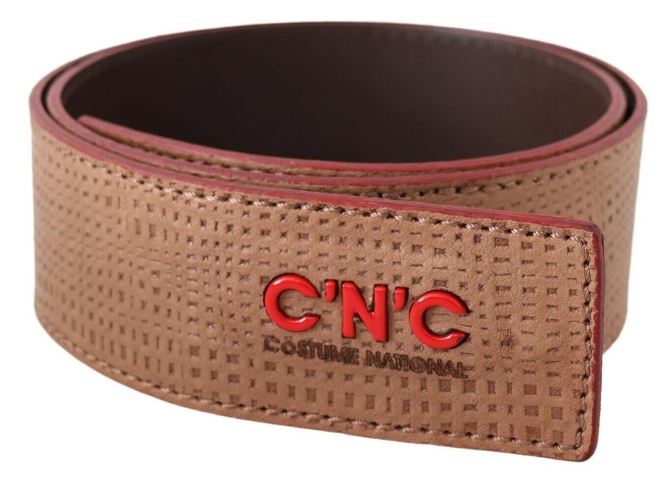 - Elegant Beige Leather Fashion Belt