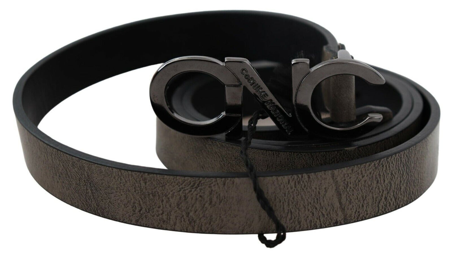 - Elegant Dark Brown Leather Belt