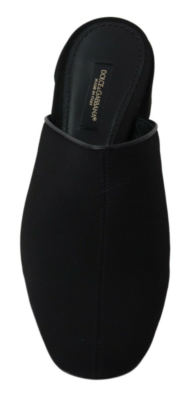 - Chic Black Grosgrain Slide Sandals