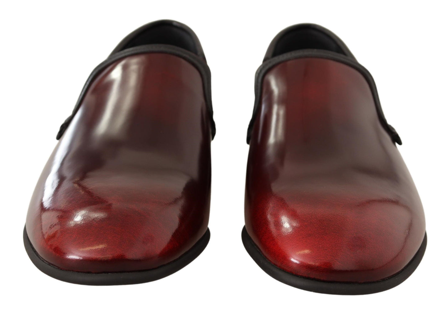 - Elegant Bordeaux Leather Loafers