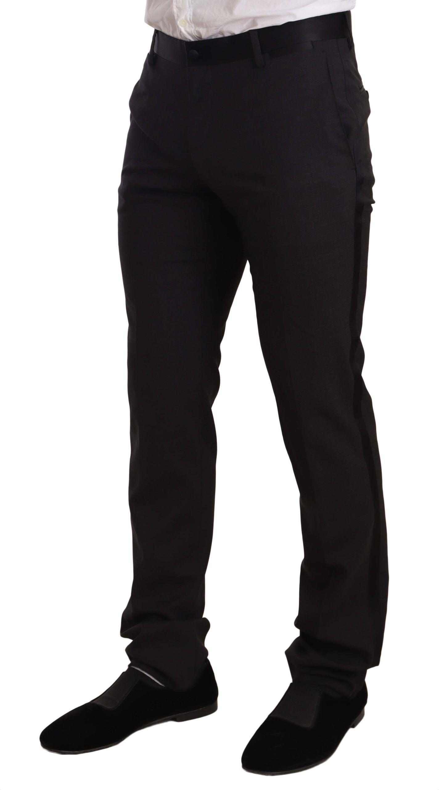 - Elegant Two-Piece Velvet Suit in Blue