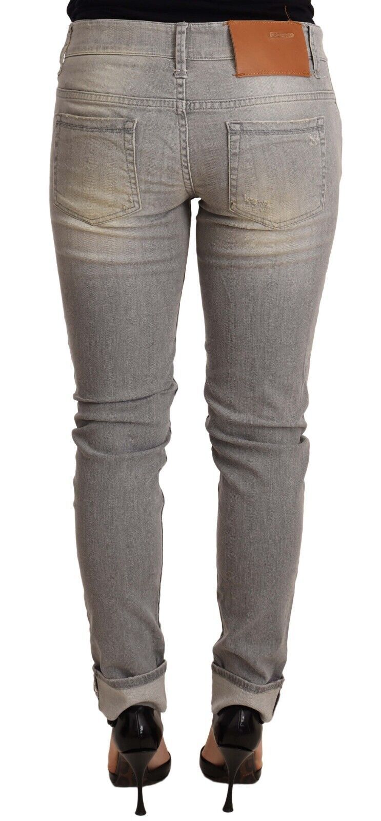 - Chic Slim Fit Gray Wash Denim Jeans