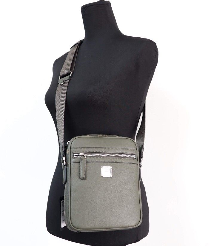 - Klassik Mini Sea Turtle Visetos Mixed Leather Multifunction Crossbody Bag Green