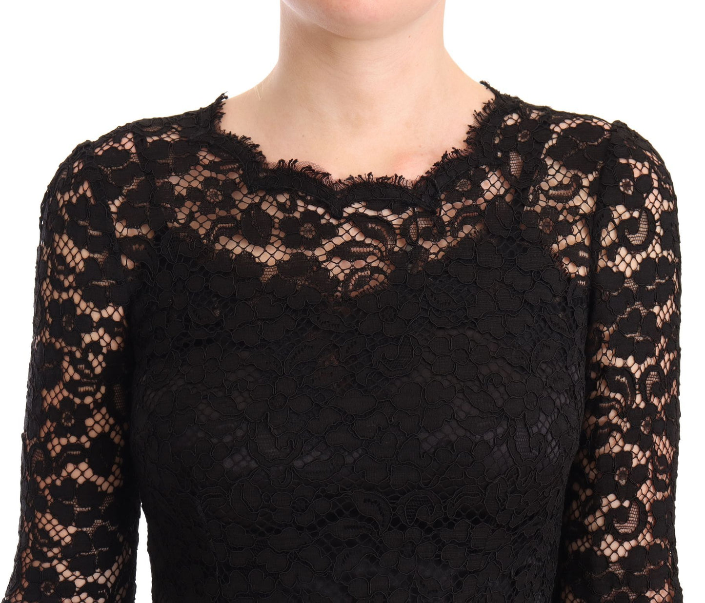 - Elegant Laminated Lace Mermaid Dress