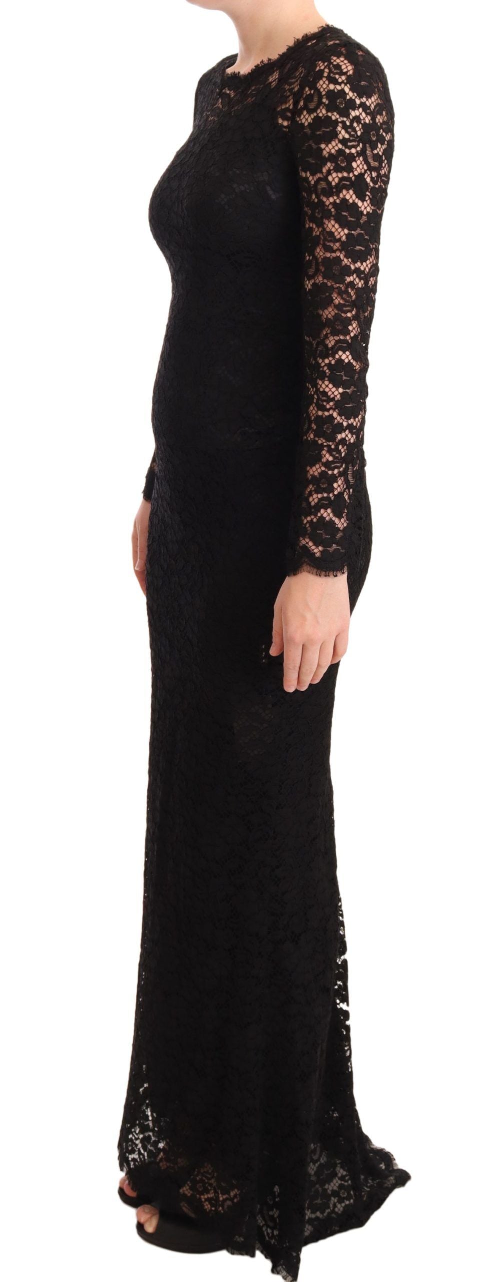 - Elegant Laminated Lace Mermaid Dress