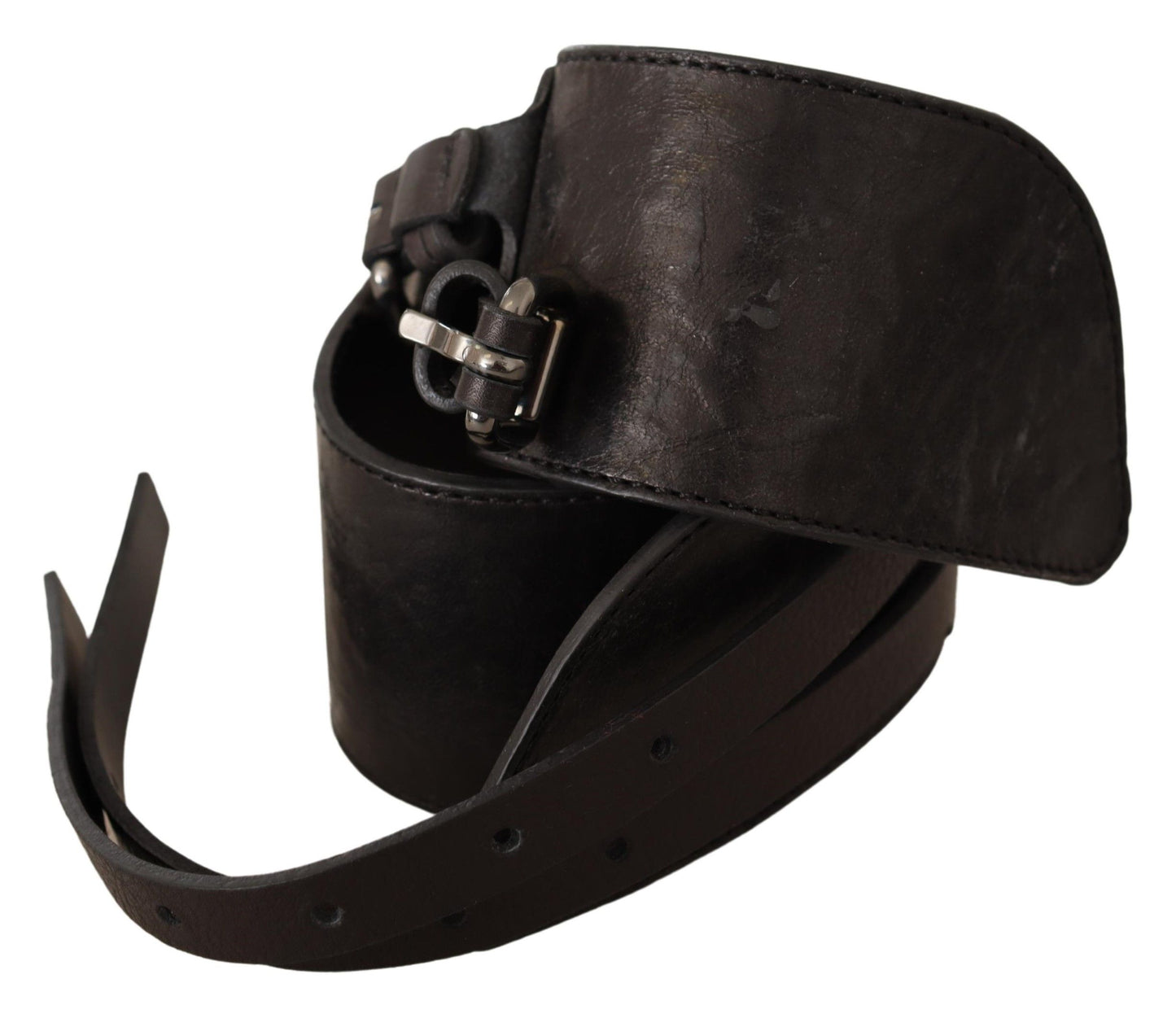 - Elegant Double Buckle Leather Belt