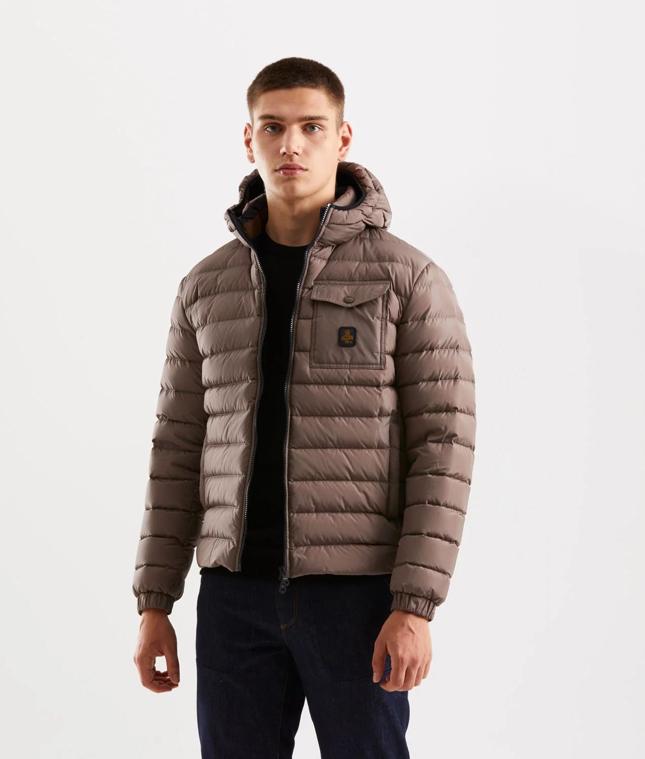 RefrigiWear Men's Down Jacket – Beige