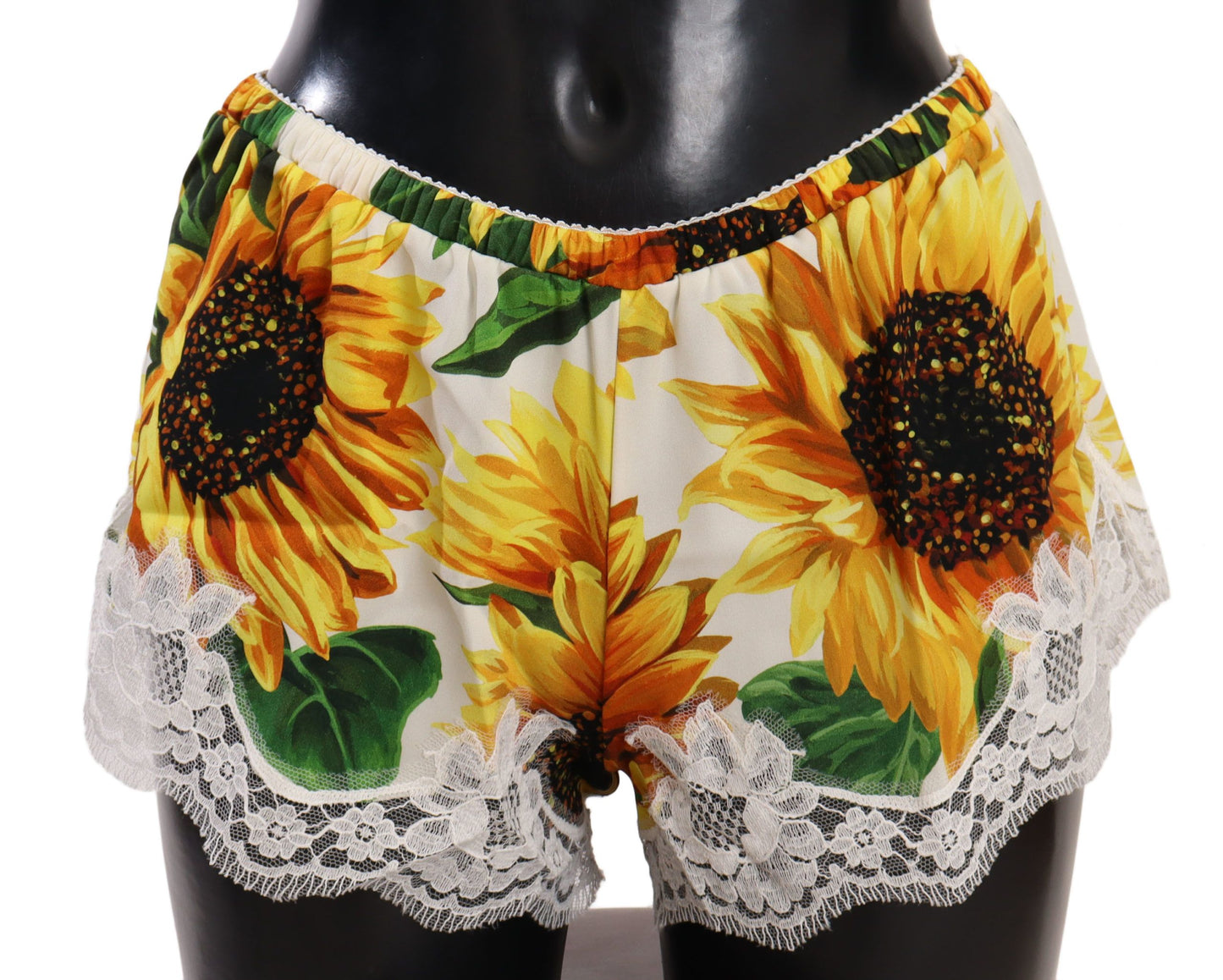 - Sunflower Lace Lingerie Shorts - Silk Blend