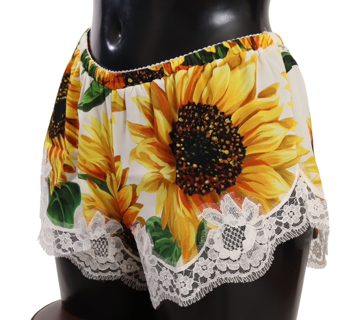 - Sunflower Lace Lingerie Shorts - Silk Blend