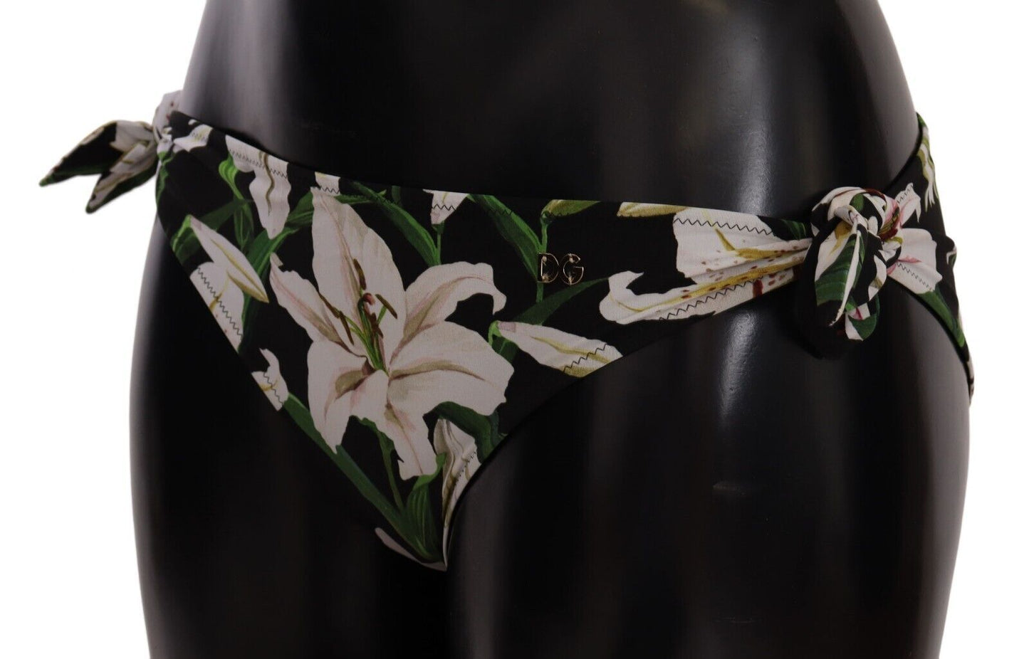- Elegant Lily-Print Bikini Bottom