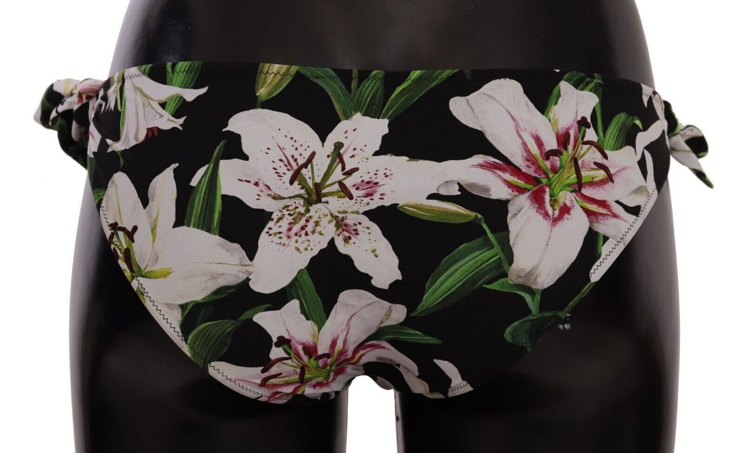 - Elegant Lily-Print Bikini Bottom
