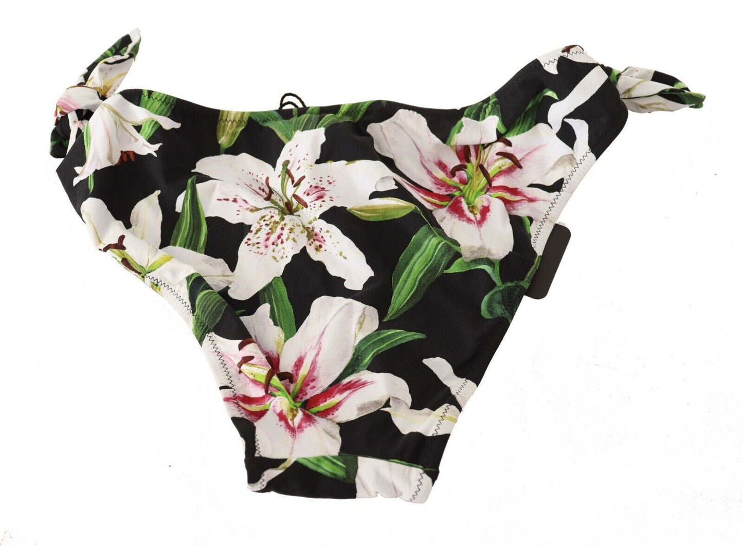 - Elegant Lily-Print Bikini Bottom