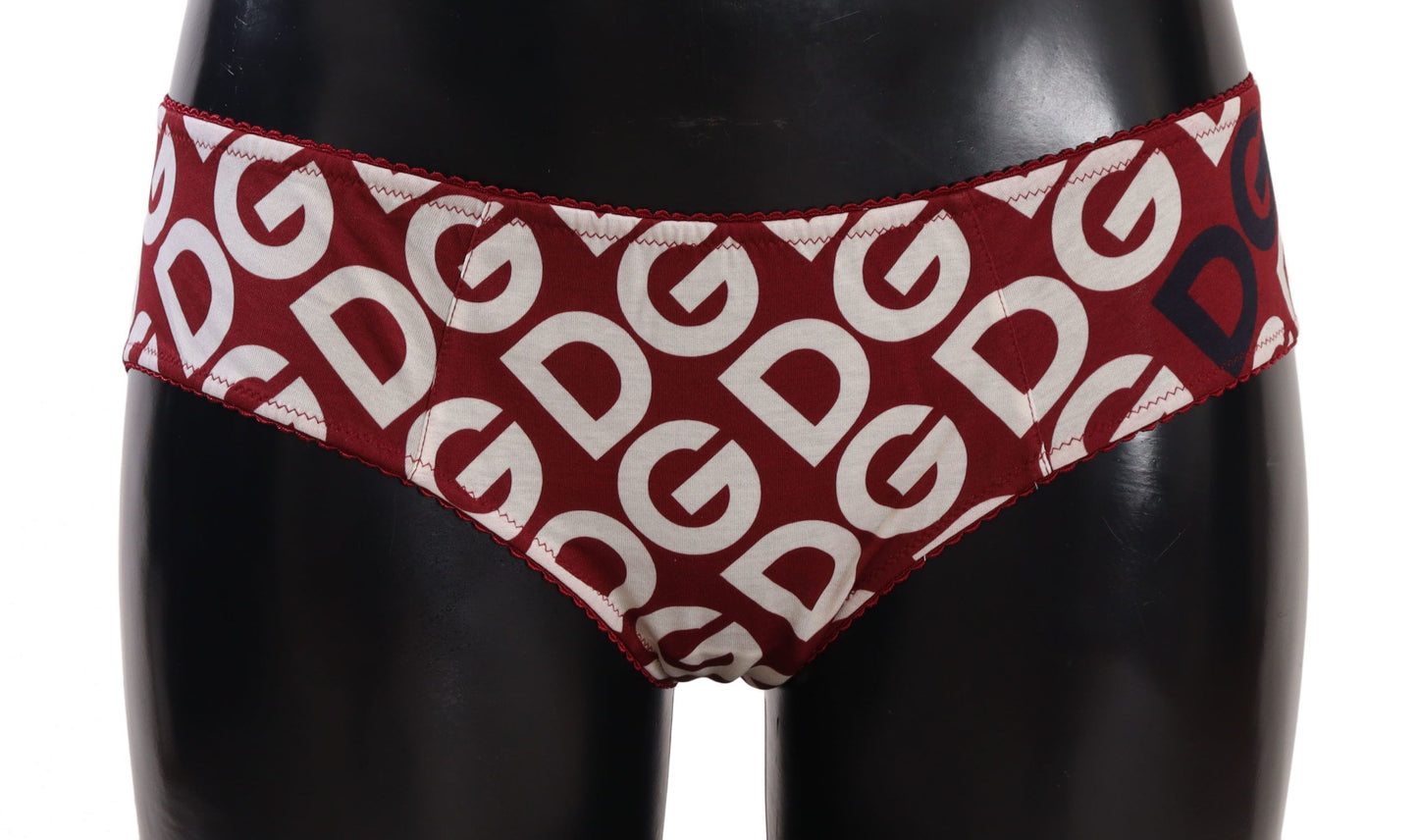 - Chic Maroon White Logo Swim Bottoms