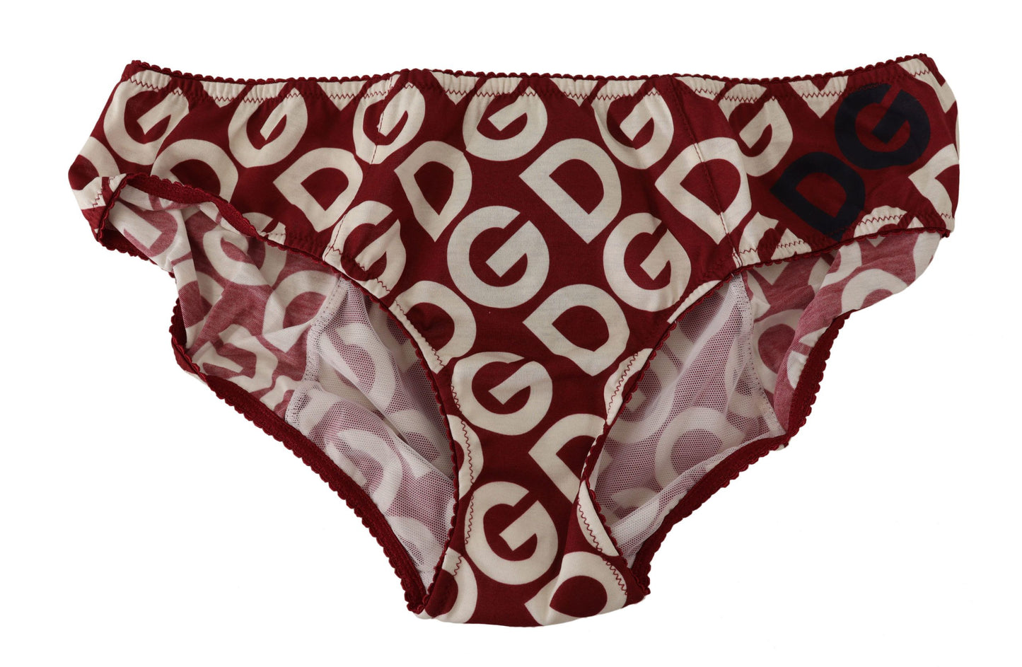 - Chic Maroon White Logo Swim Bottoms