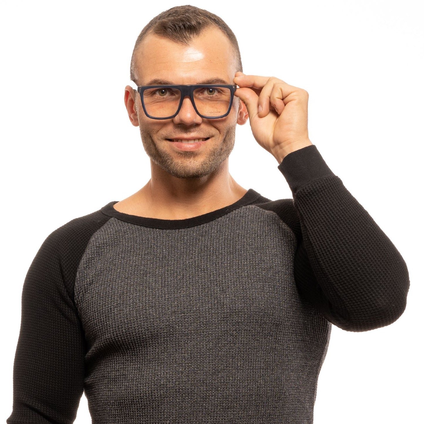 Yohji Yamamoto Men's Blue Optical Frames – Trapezium Style