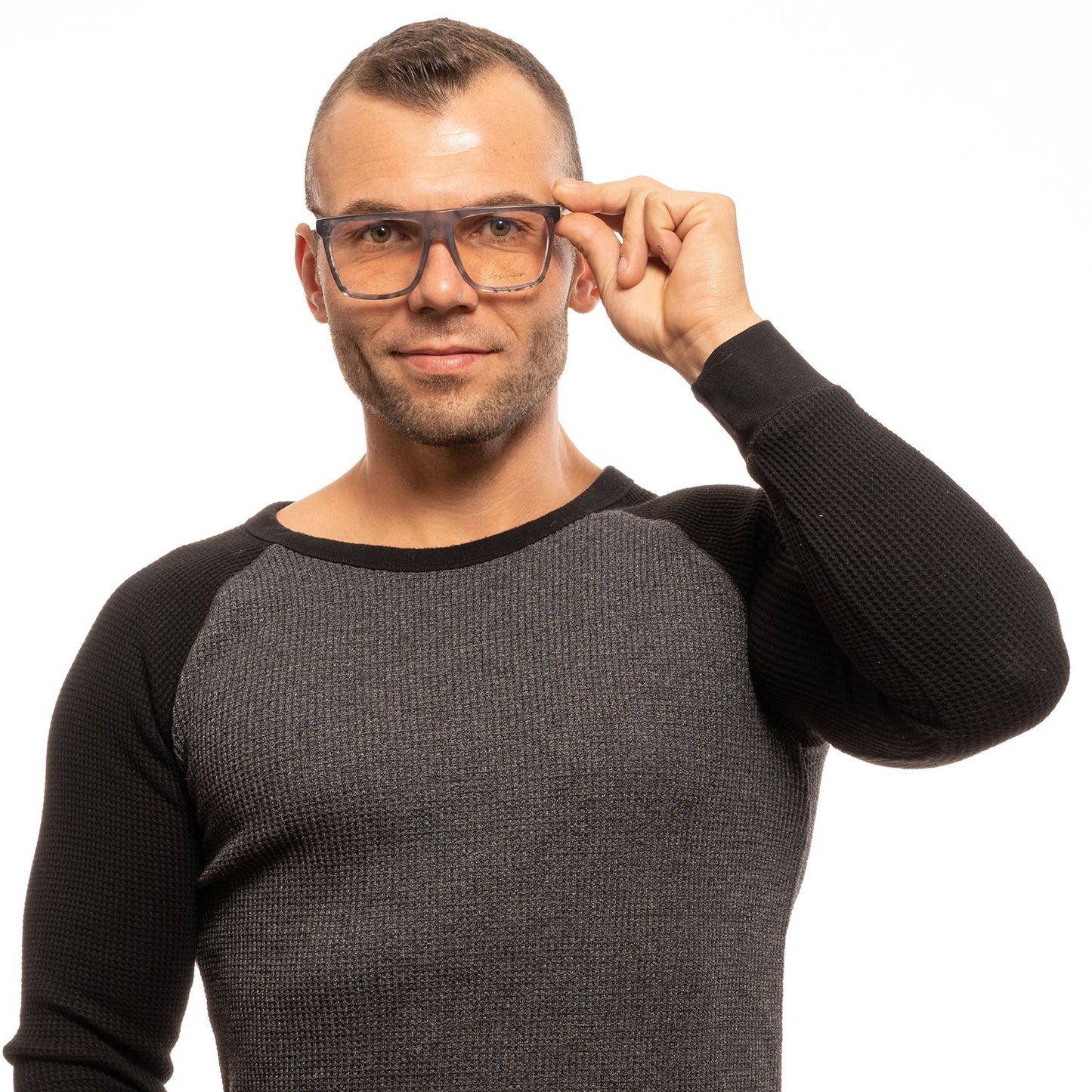 Yohji Yamamoto Brown Men's Optical Frames – Square Full-Rim