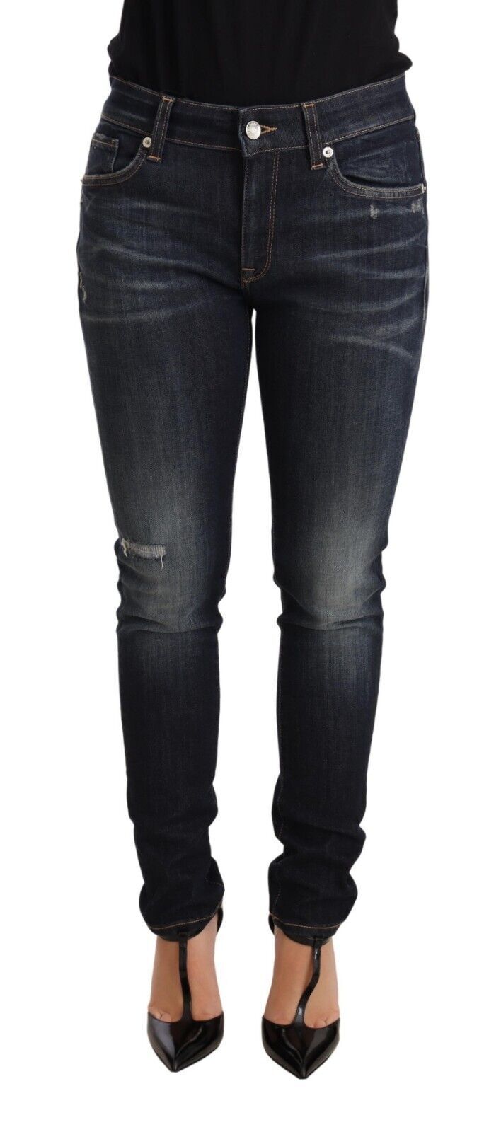 - Chic Blue Slim Skinny Jeans