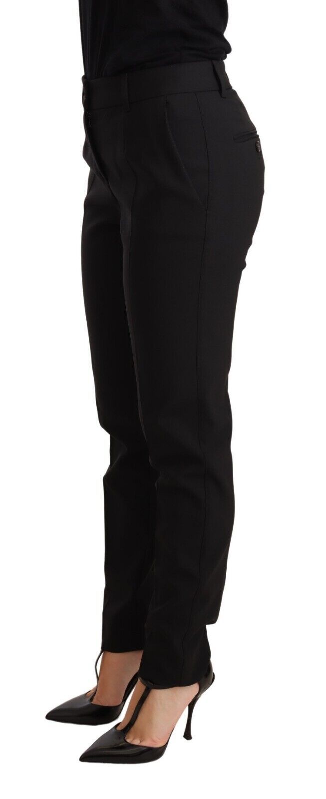 - Elegant Tapered Virgin Wool Trousers