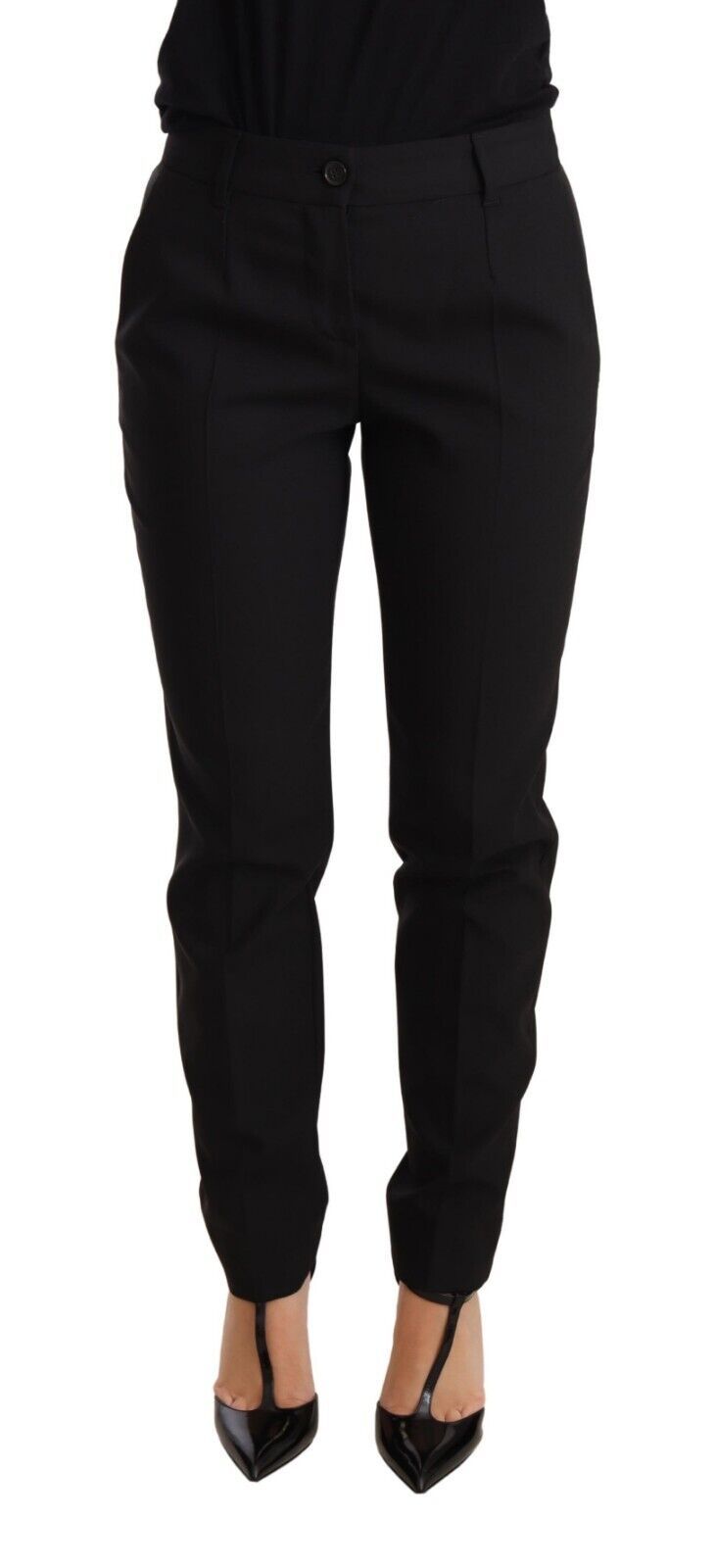 - Elegant Tapered Virgin Wool Trousers