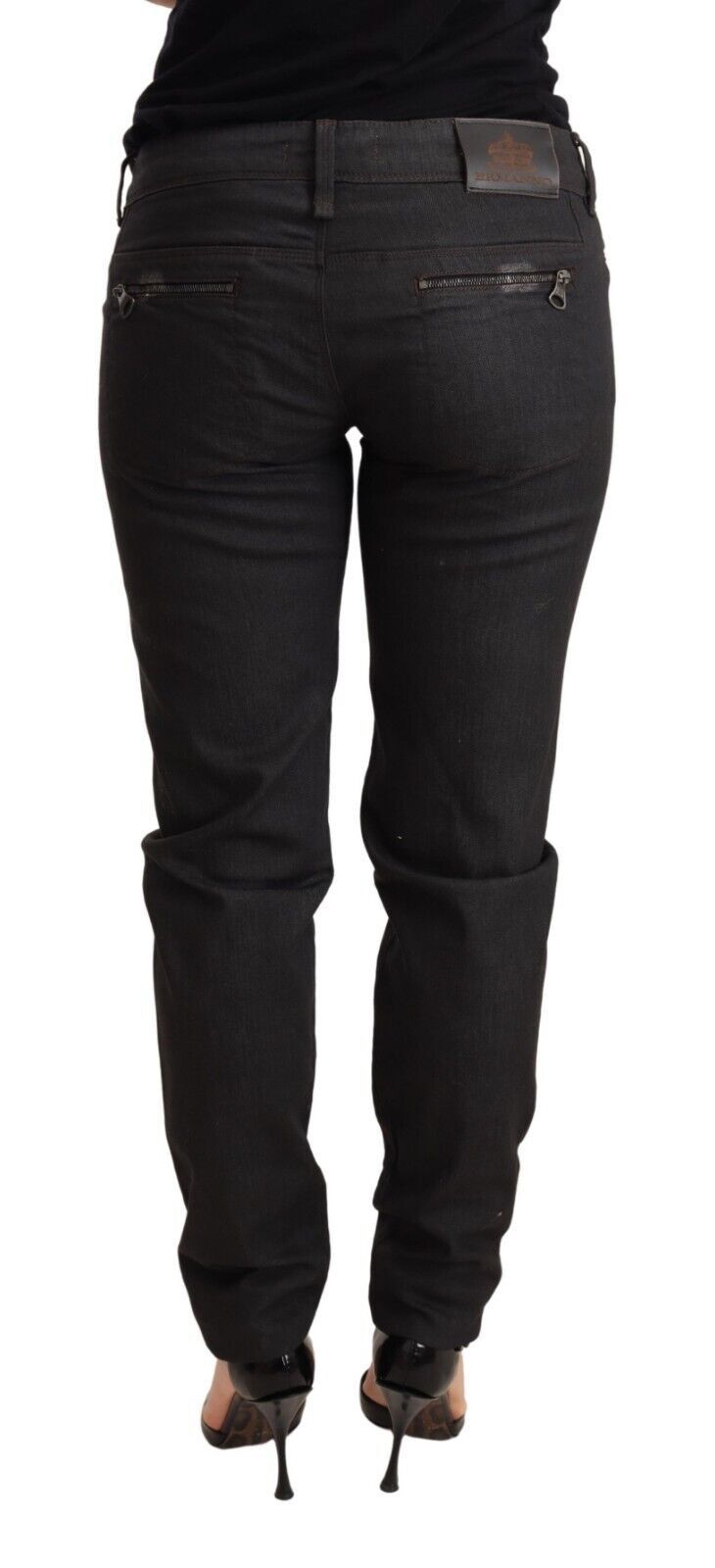 - Chic Black Low Waist Skinny Jeans