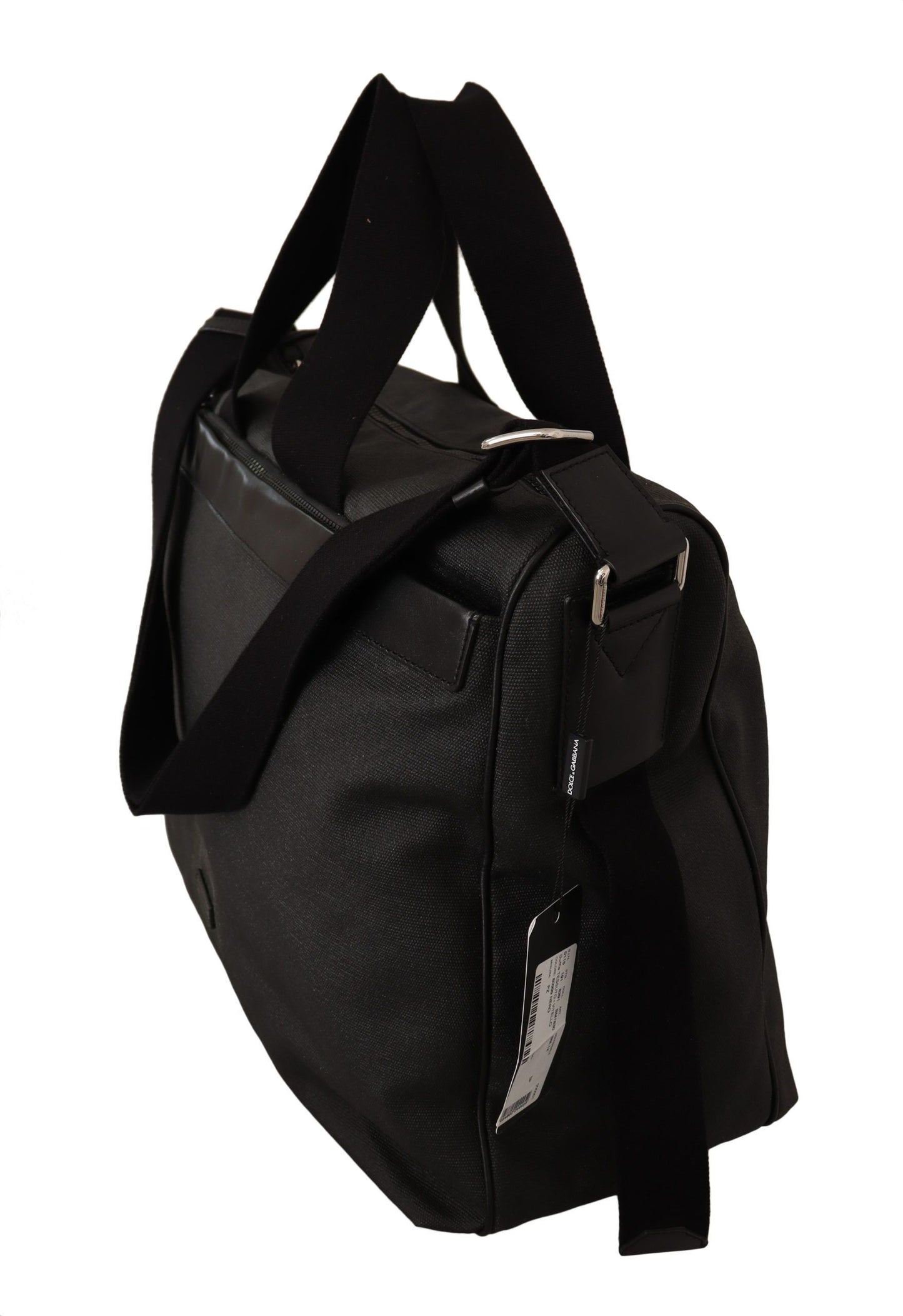 - Elegant Men's Denim & Leather Messenger Bag