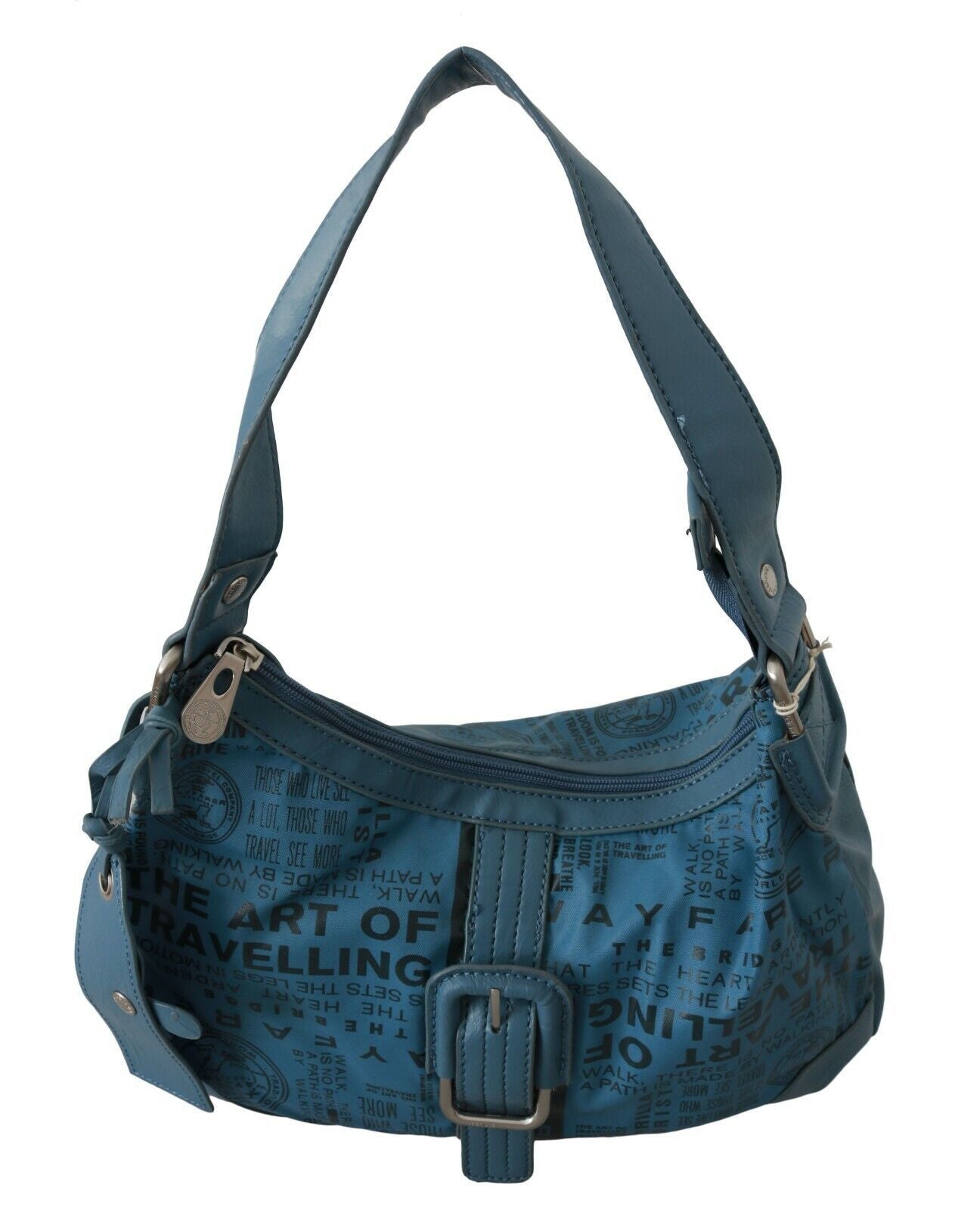 - Chic Blue Fabric Shoulder Bag - Perfect for Everyday Elegance