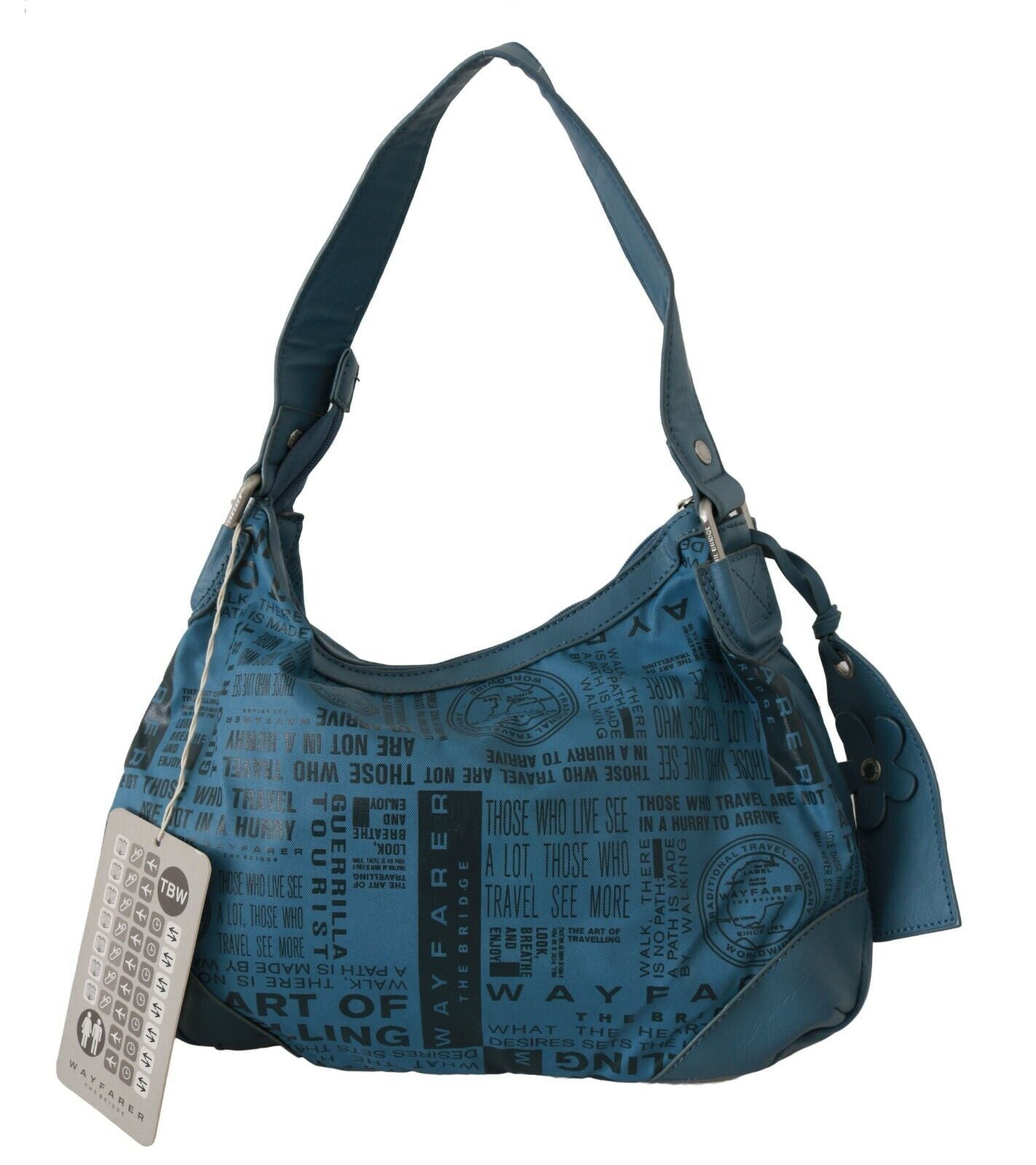 - Chic Blue Fabric Shoulder Bag - Perfect for Everyday Elegance