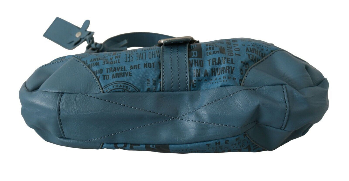 - Chic Blue Fabric Shoulder Bag - Perfect for Everyday Elegance