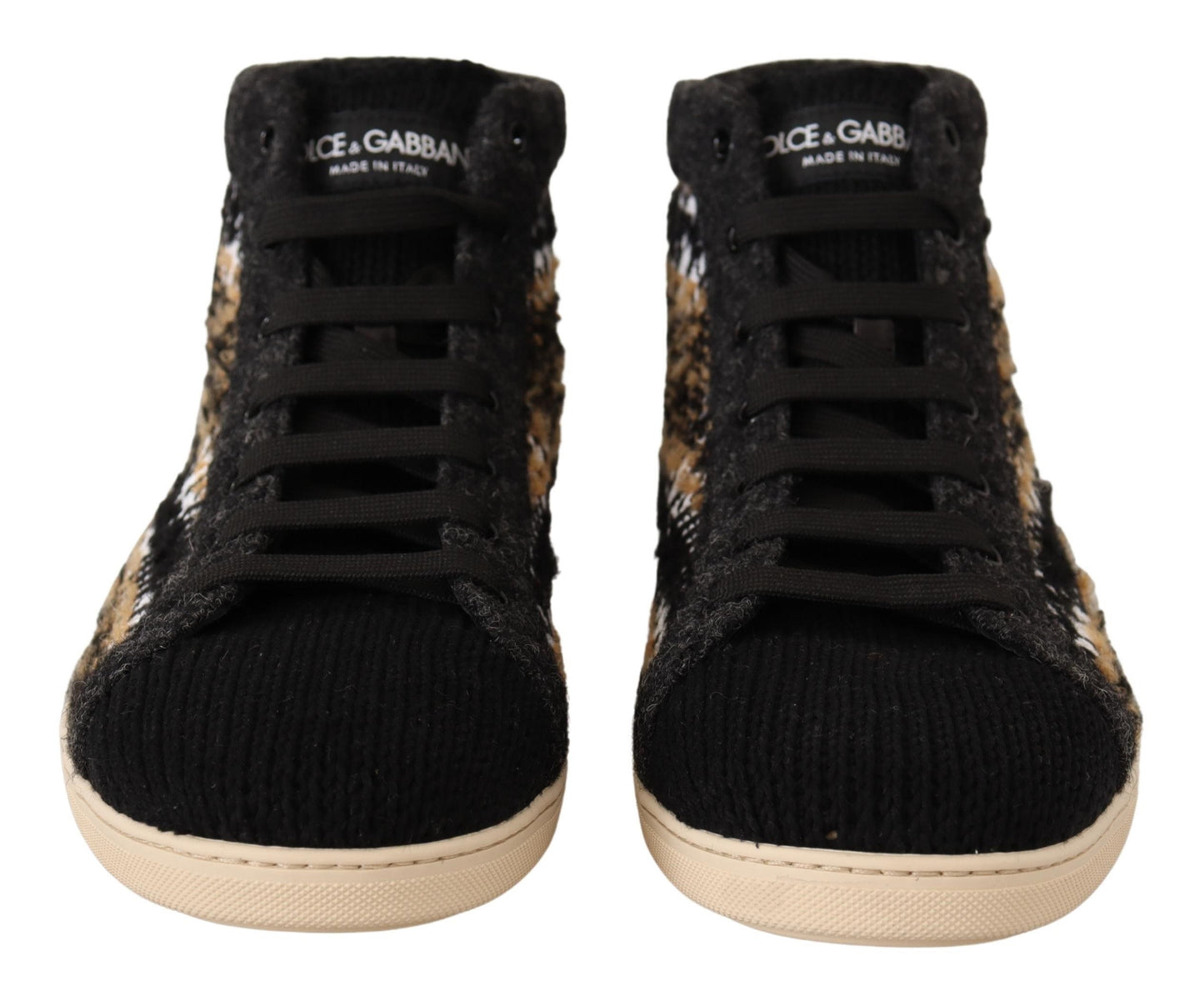 - Beige High Top Fashion Sneakers