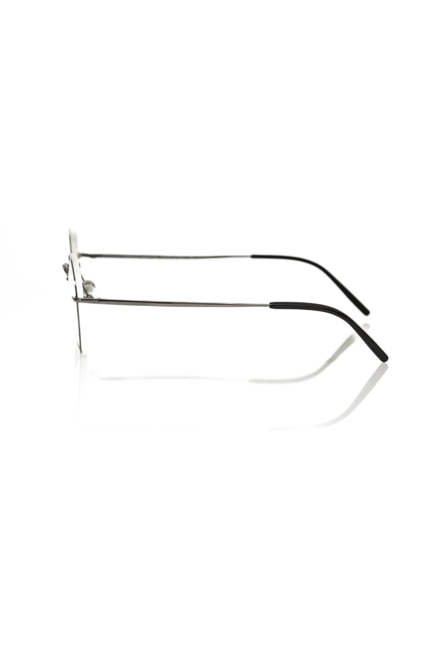 Gray Metallic Unisex Eyeglass Frame - The Luxe Alliance