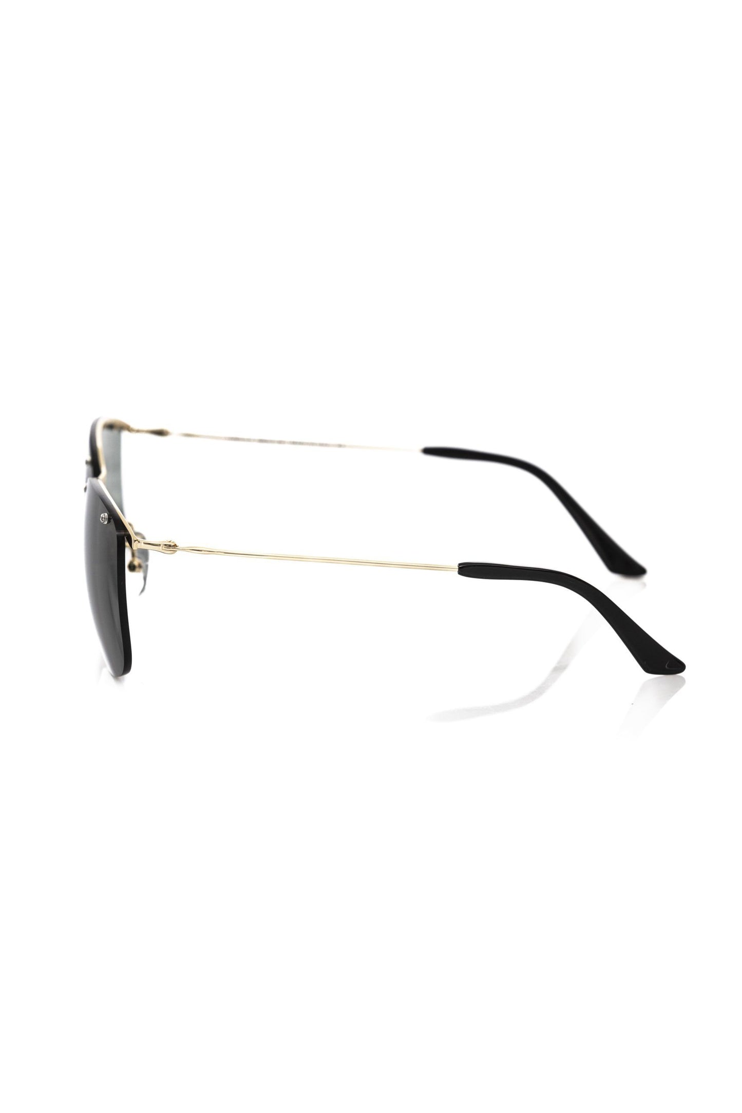 - Black Metallic Fiber Men Sunglass