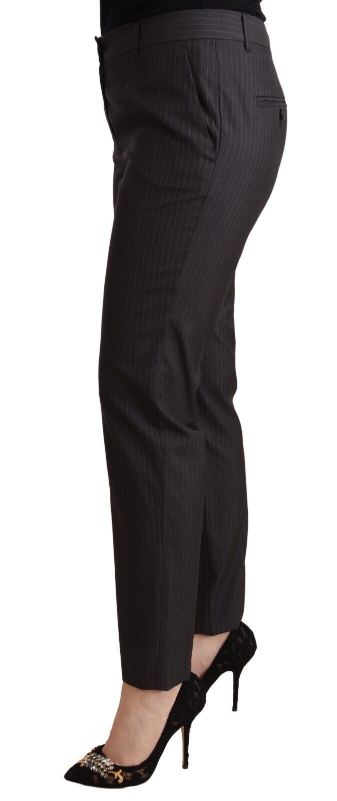 - Elegant Tailored Virgin Wool and Silk Pants