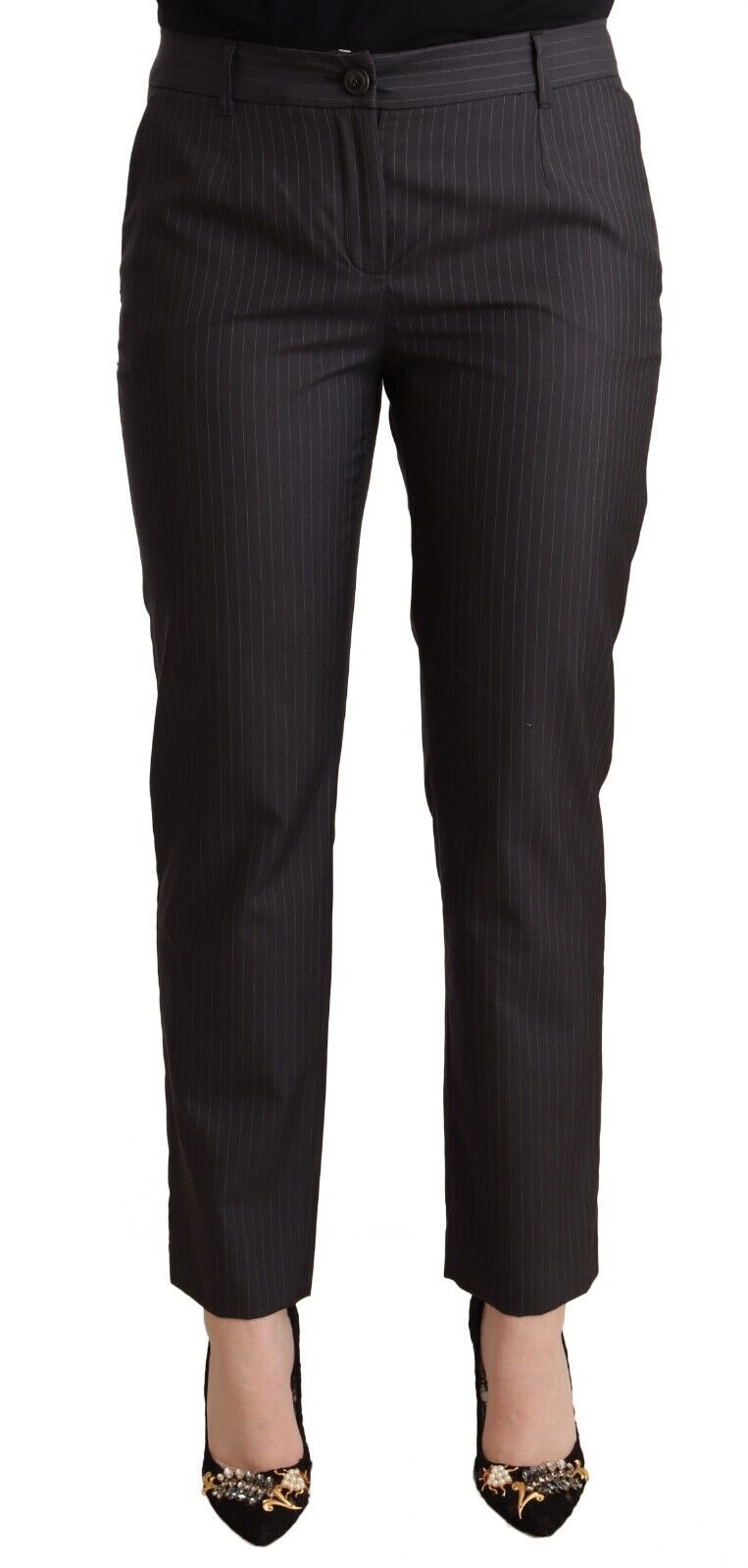 - Elegant Tailored Virgin Wool and Silk Pants