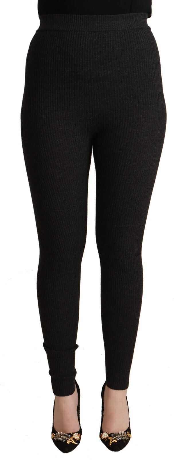 - Elegant High-Waist Wool Tights Pants