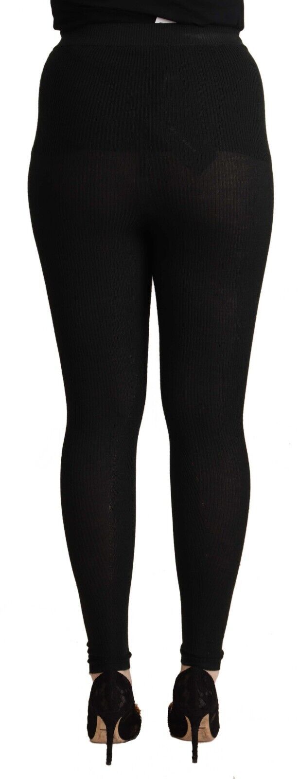 - Elegant High Waist Cashmere-Silk Tights Pants