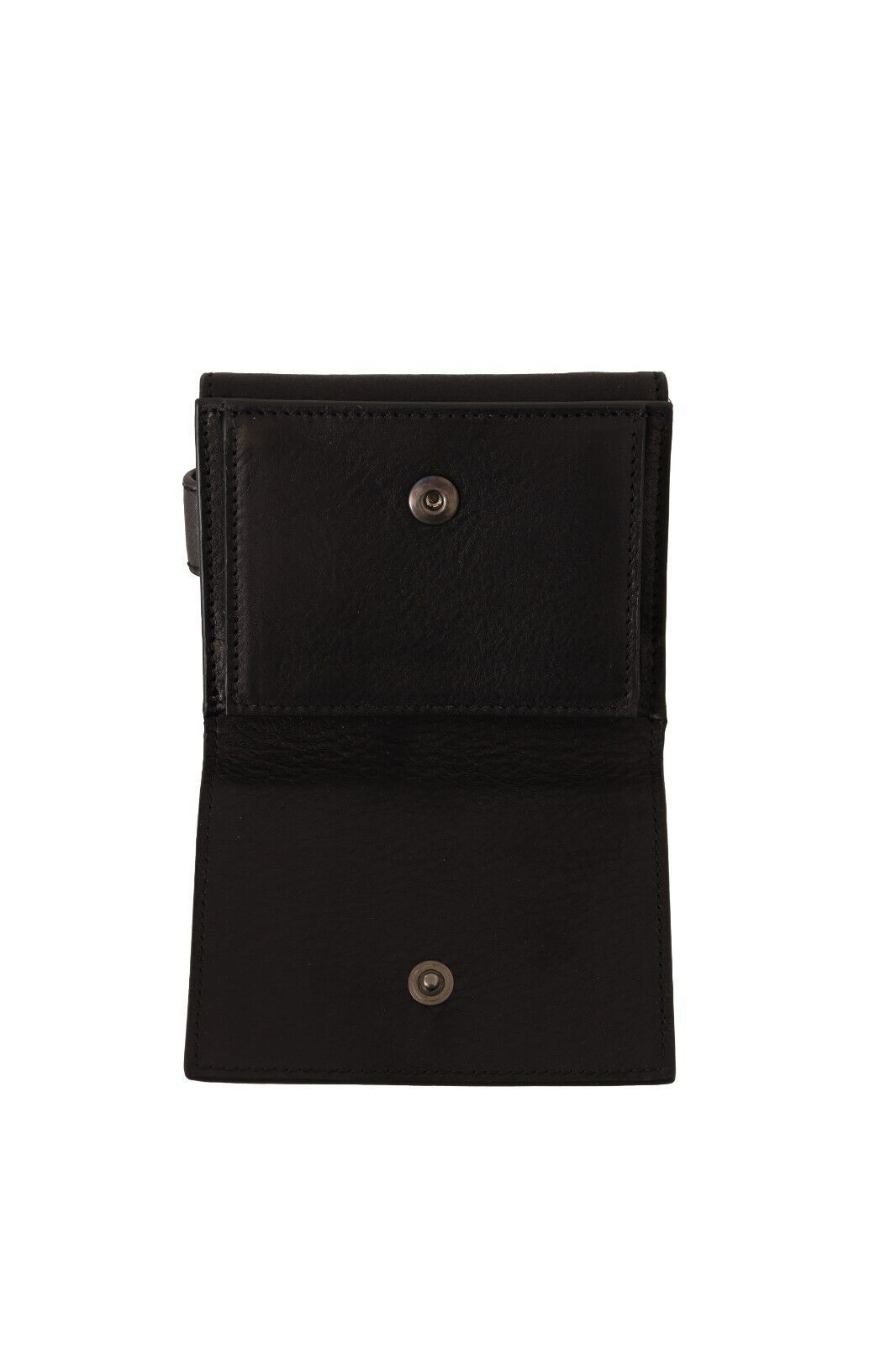 - Elegant Black Leather Trifold Multi Kit