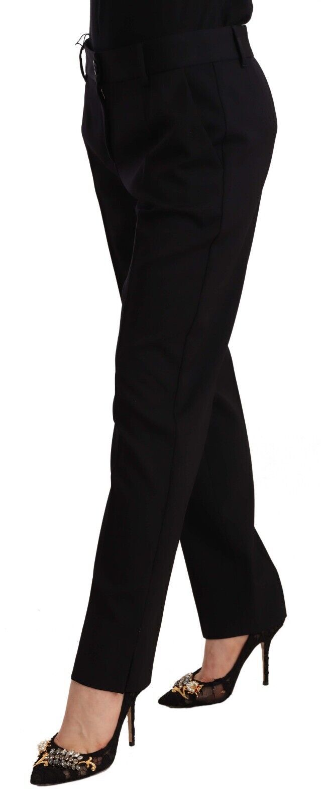 - Elegant Tailored Wool Blend Trousers