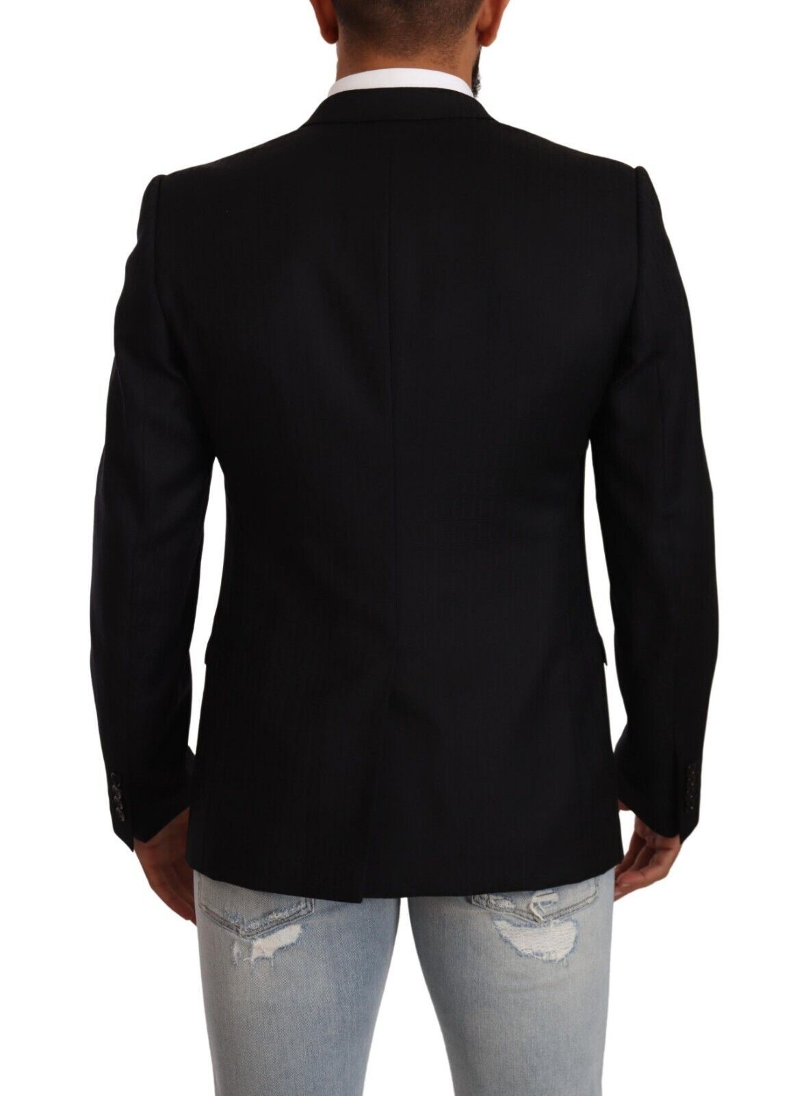 - Exclusive Black Virgin Wool Blazer