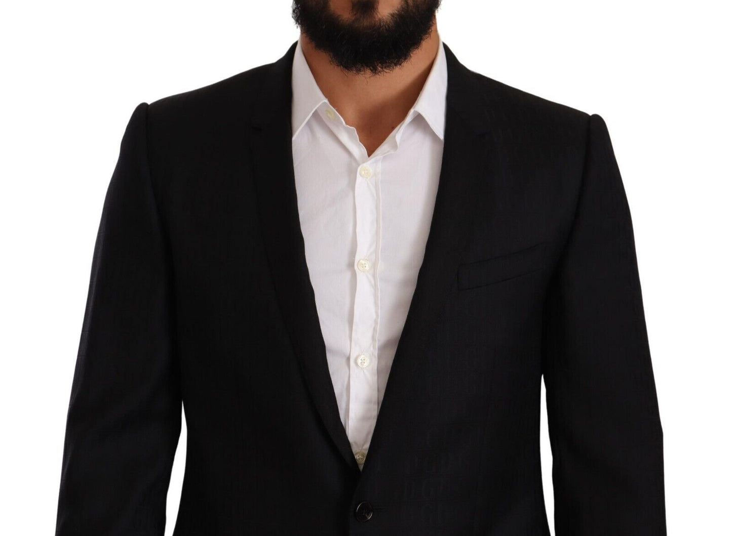 - Exclusive Black Virgin Wool Blazer