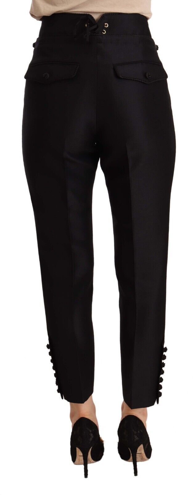 - Chic High-Waist Cropped Trousers