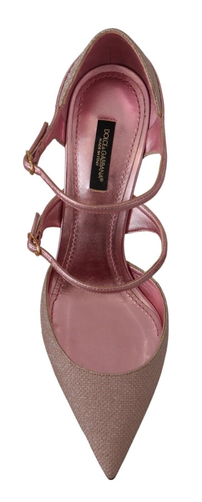 - Pink Glitter High Heel Sandals