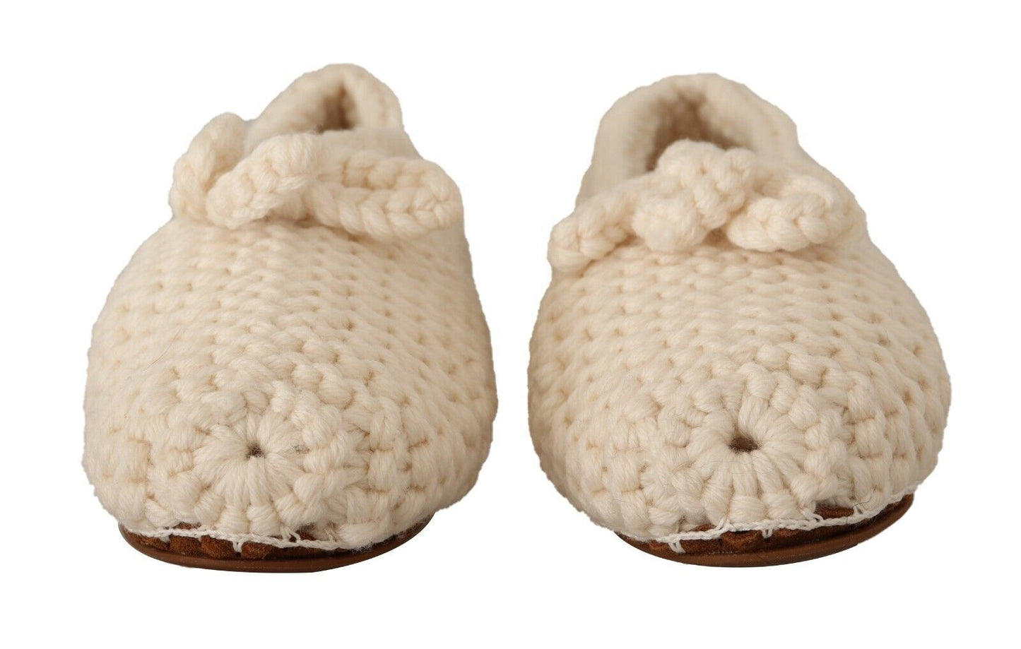 - Chic Wool Knit Ballerina Flats