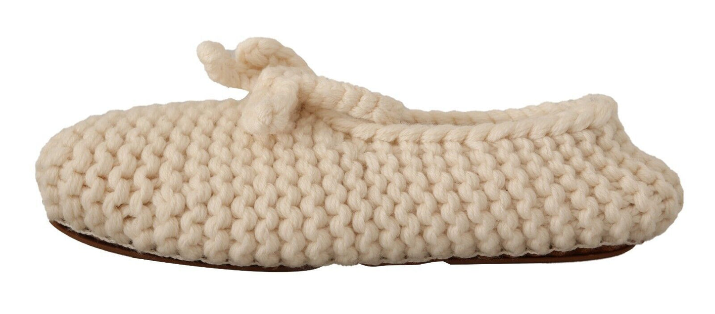- Chic Wool Knit Ballerina Flats